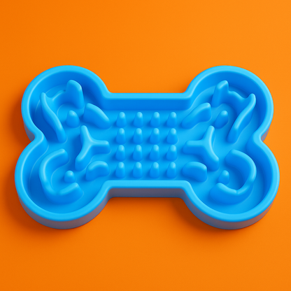 Pet Dog Slow Food Feeder Anti Choke Travel Bowl