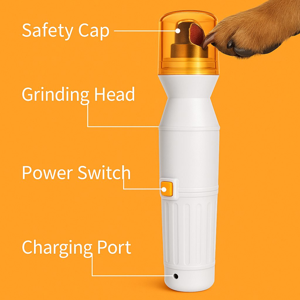 Easy to use electric pet nail trimmer